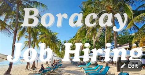 Boracay Job Hiring .